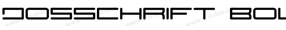 Josschrift Bold字体转换